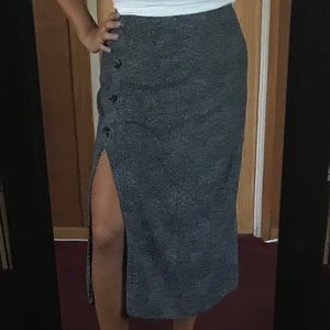 Polka Dot Midi Skirt